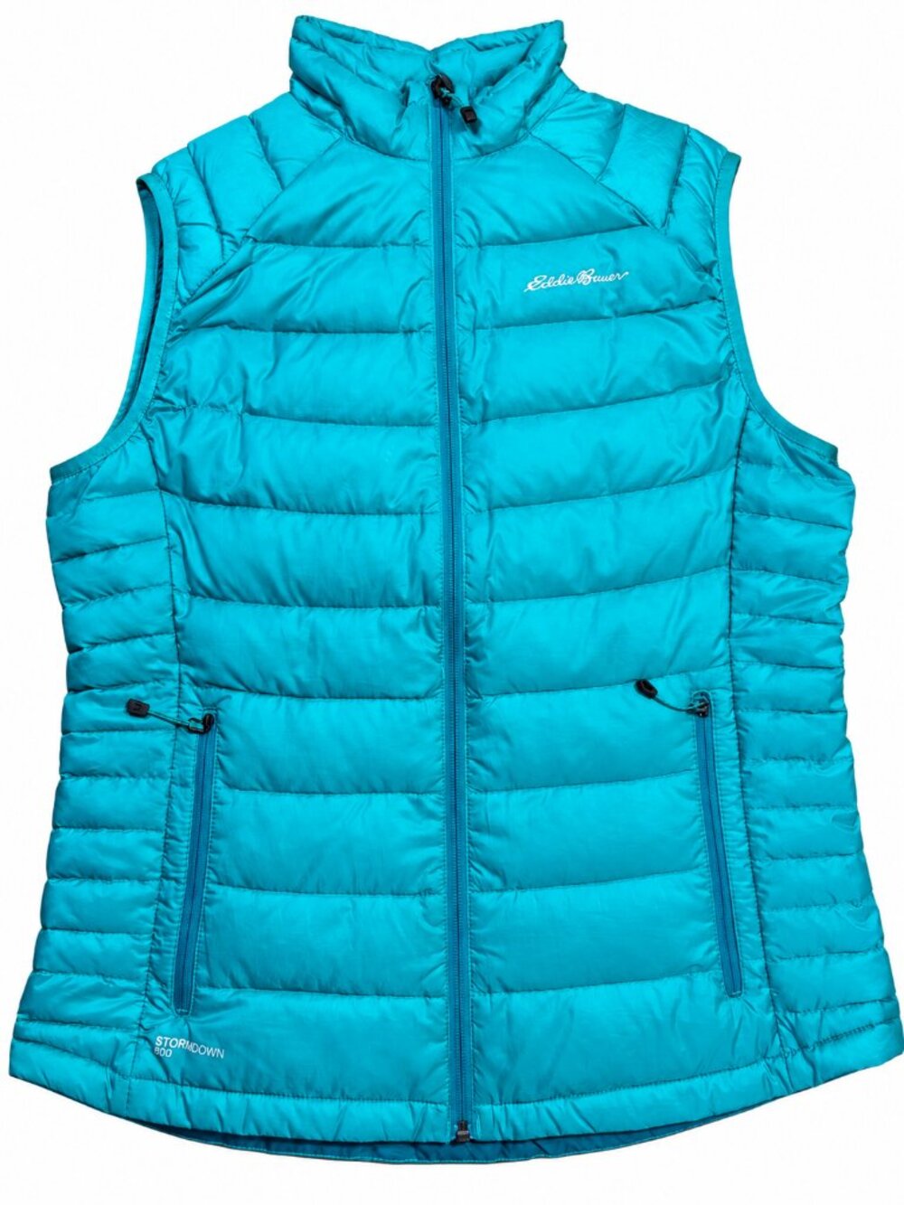 Eddie Bauer – Turquoise – StormDown 800 Goose Down Vest – M